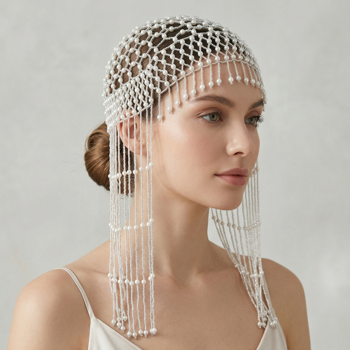 Women Accessories Aesthetic - Luxury Pearls Beaded Headwrap for Women