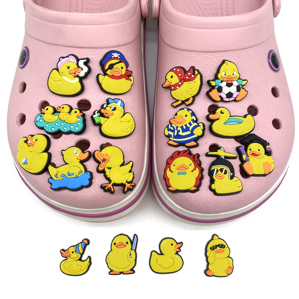 Women'S Accessories For Crocs - New Yellow Duck Shoe Charms Pin