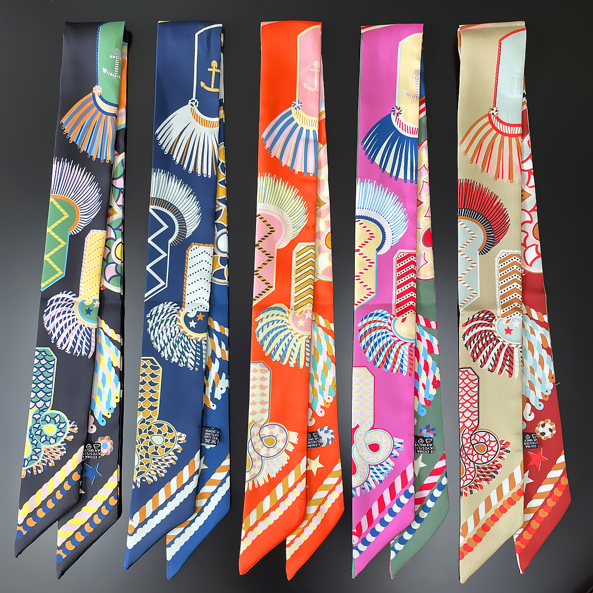 Silk Scarf Square - Brand Design Twill 100% Silk Scarf