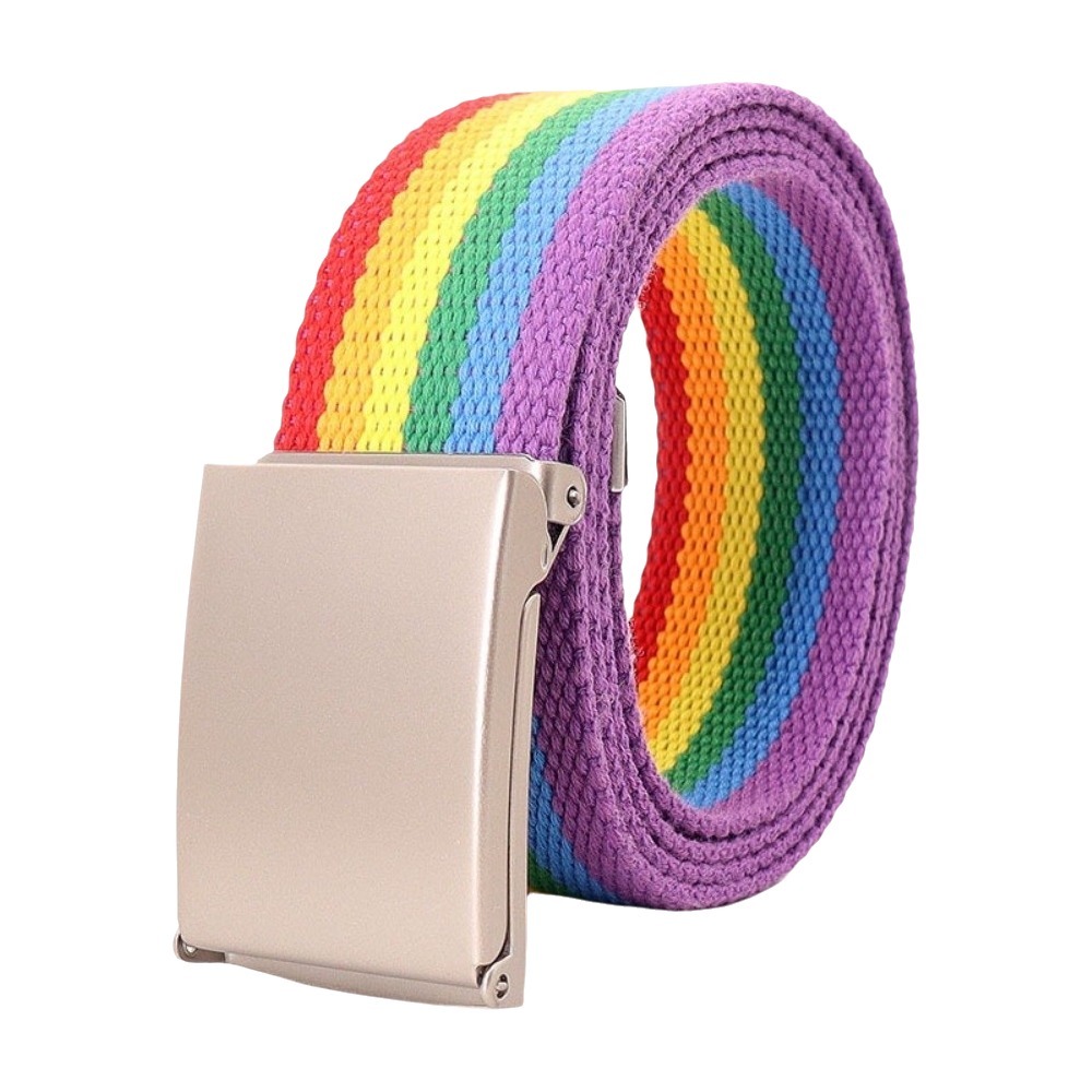 Women Accessories Business - Fashion Metal Buckle Canvas Waist Belt