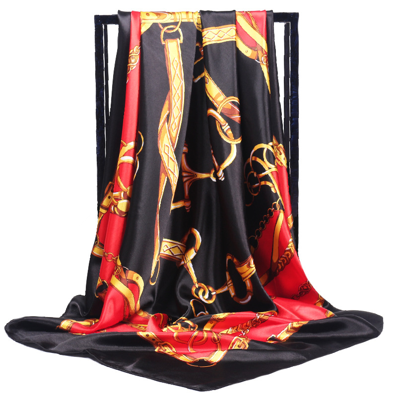 Silk Scarf Square - 90*90cm Ladies Silk Scarf Bandana Fashion