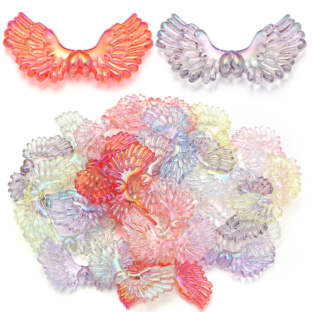 Women Accessories Bracelet - 5pcs/lot AB Color Angel Wings Acrylic