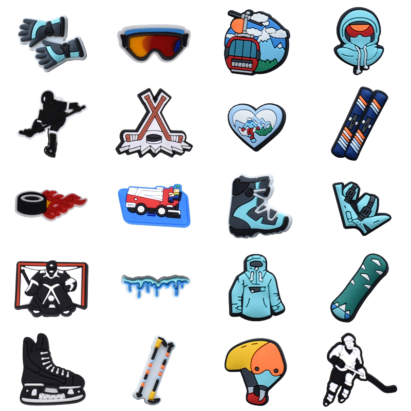 Women'S Accessories For Crocs - Ice Hockey Shoe Charms for Crocs