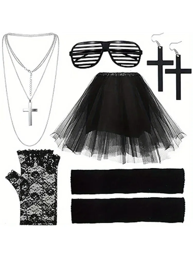 Women'S Accessories In The 80S - 80s women's clothing accessories set includes