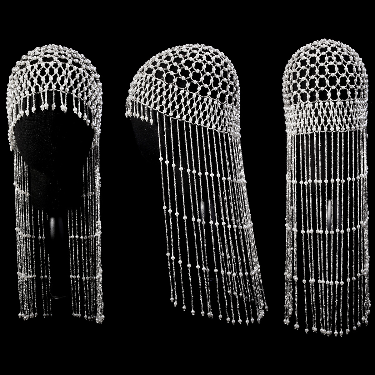 Luxury Pearls Beaded Headwrap  - đánh giá và giá Women Accessories Aesthetic
