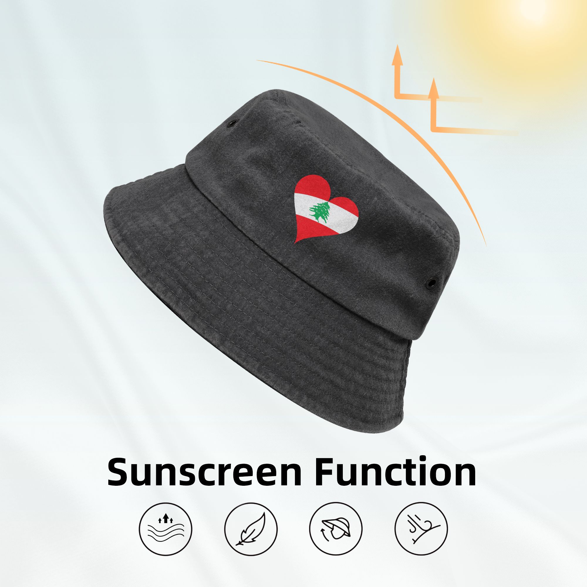 Lebanon Flag Heart Women Men B - đánh giá và giá Women Accessories Lebanon