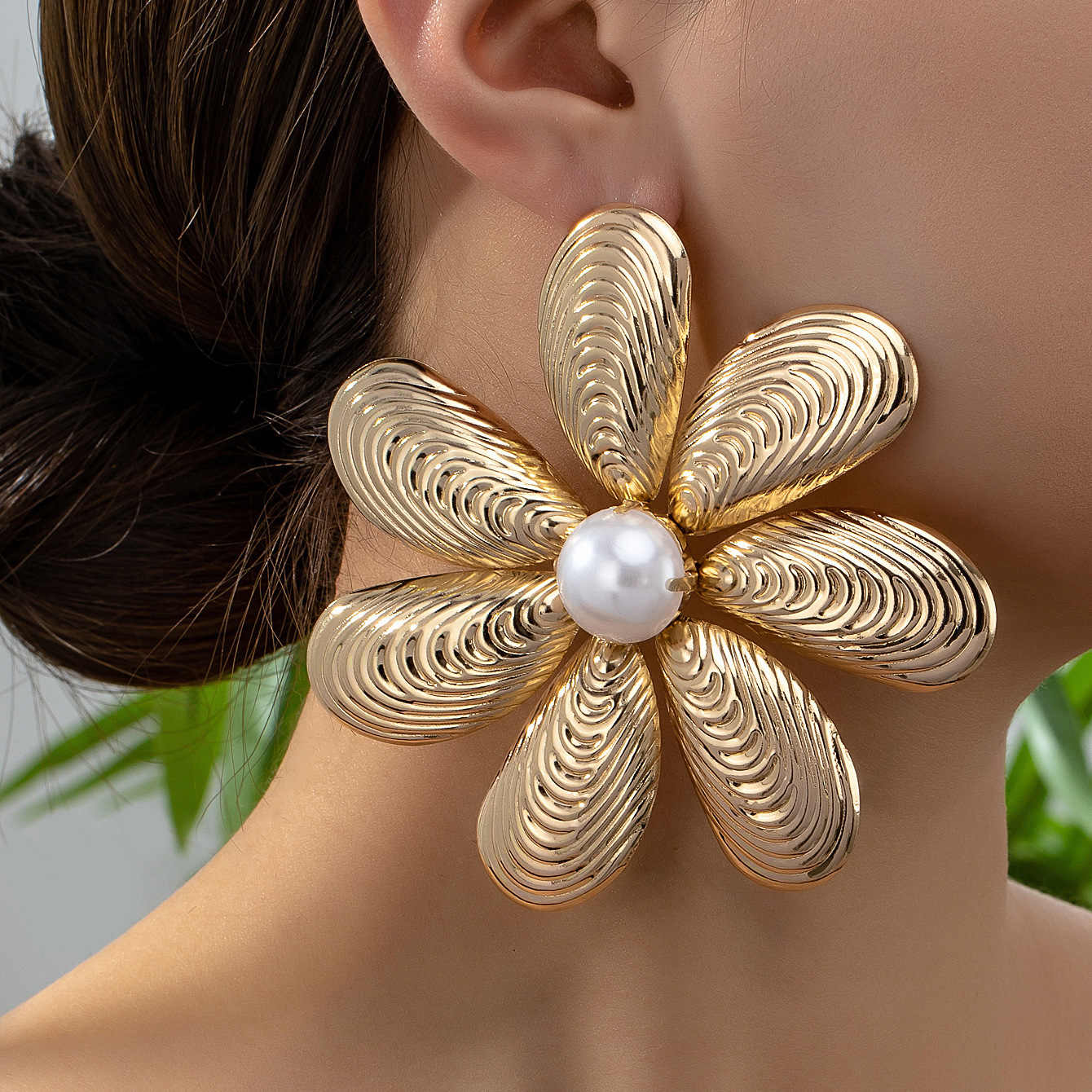 Large Metal Flower Earrings fo - đánh giá và giá Women'S Accessories Jewelry Sale