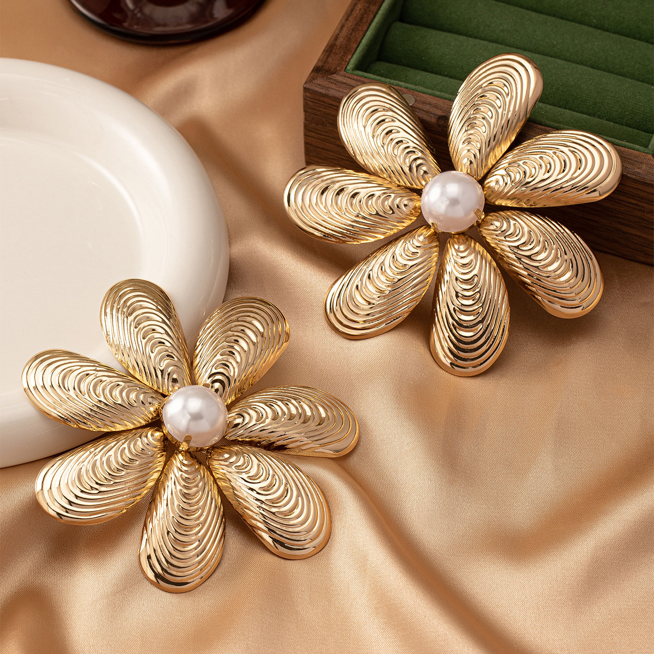 Large Metal Flower Earrings fo - đánh giá và giá Women'S Accessories Jewelry Sale
