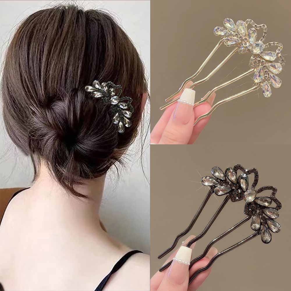Fashion Rhinestones U-Shaped H - đánh giá và giá Women Accessories Aesthetic