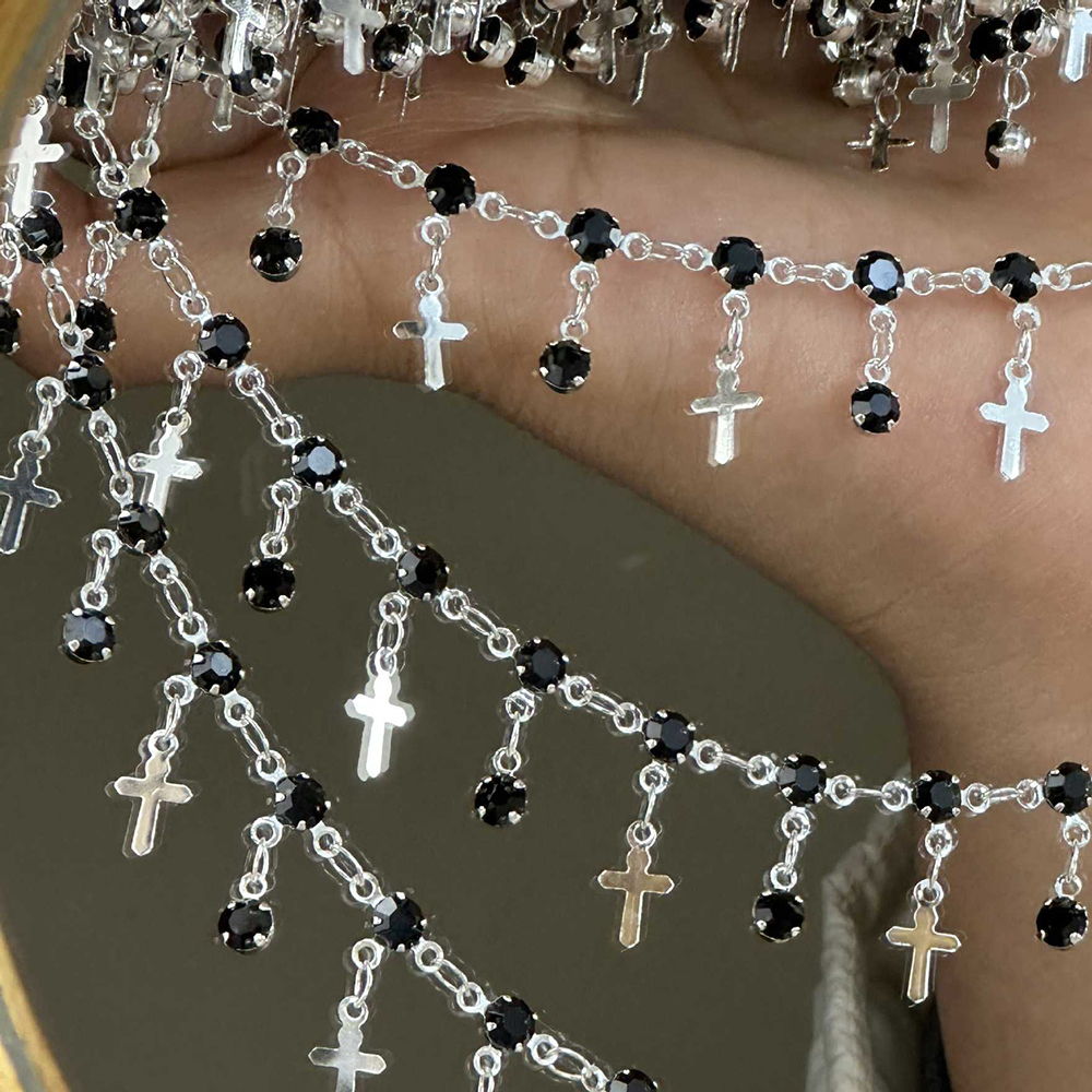 0.5/1 Meter Goth Style Black C - đánh giá và giá Women Accessories Bracelet