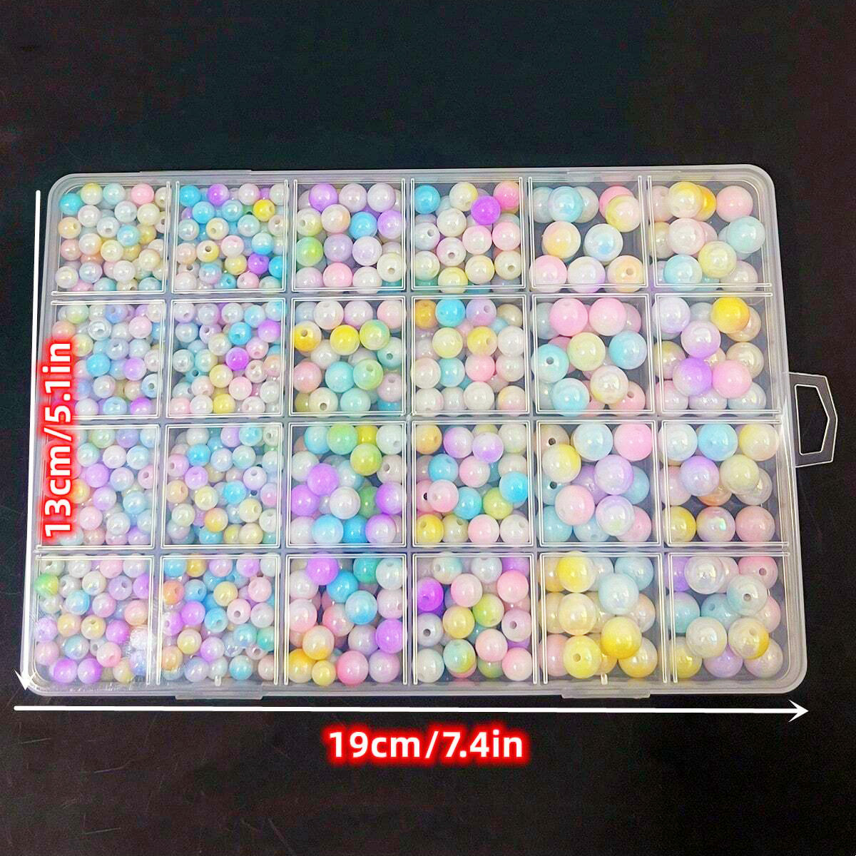 800pcs/24 grid set box 6mm/8mm - đánh giá và giá Women Accessories Bracelet