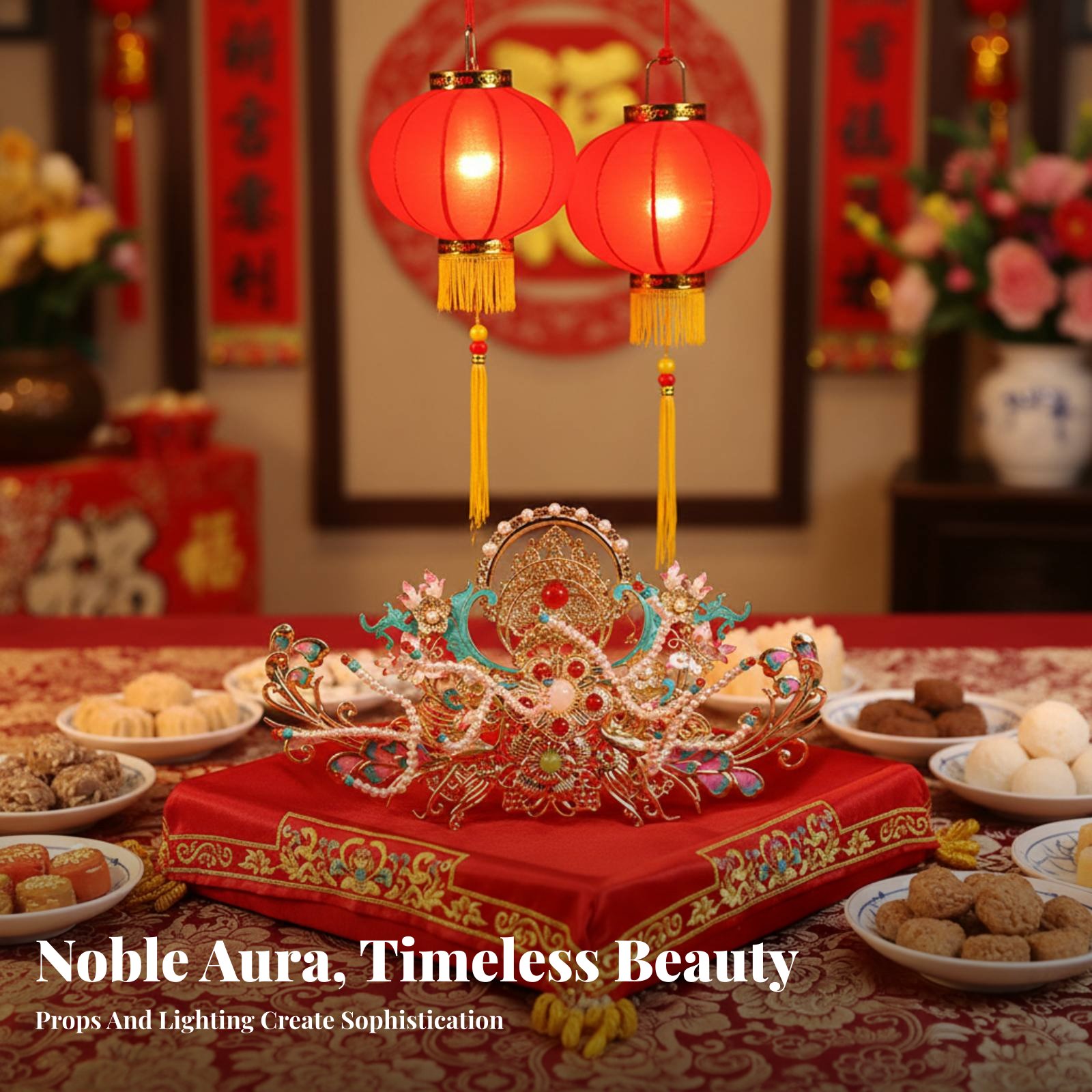 Traditional Chinese Hair Crown - đánh giá và giá Women Accessories Aesthetic