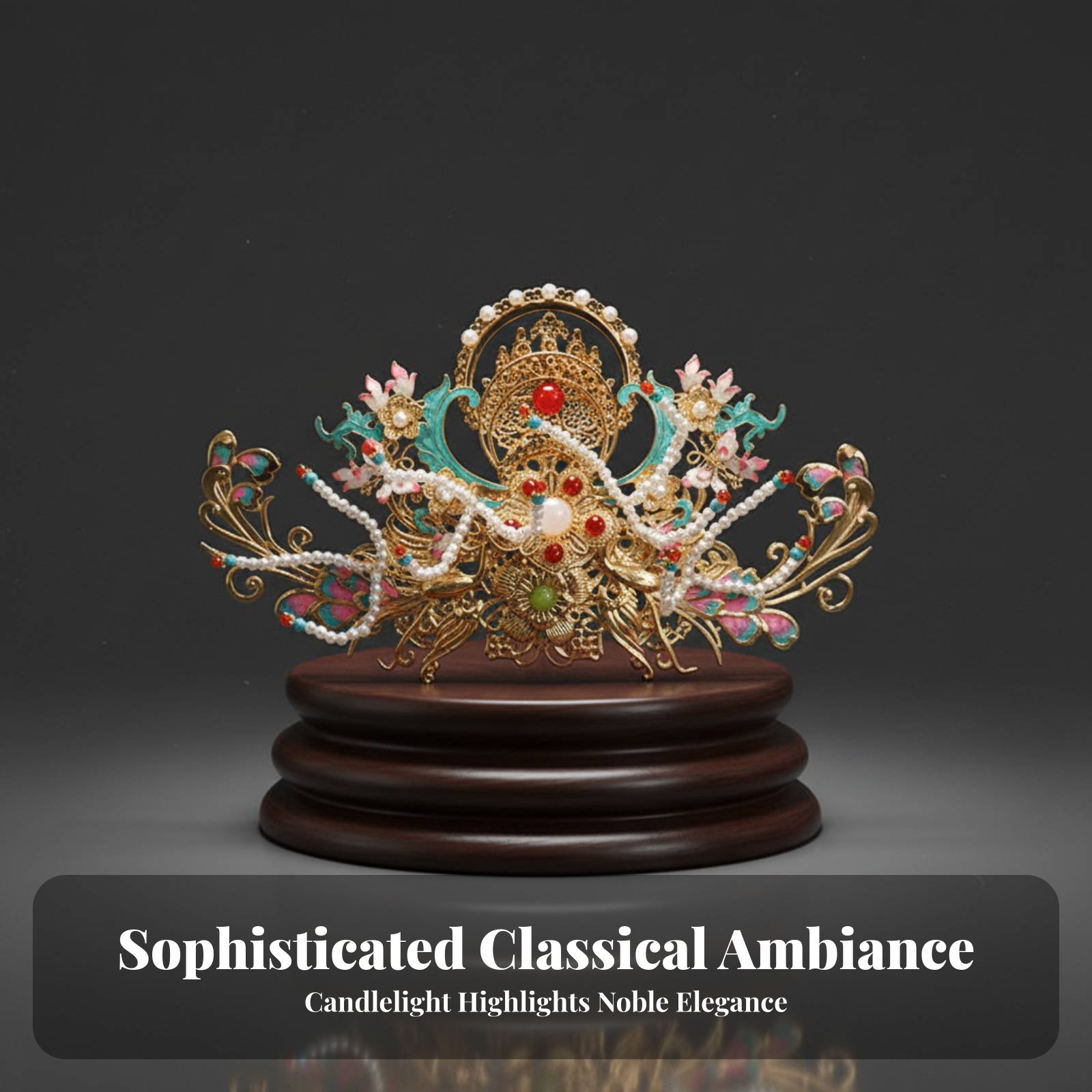 Traditional Chinese Hair Crown - đánh giá và giá Women Accessories Aesthetic
