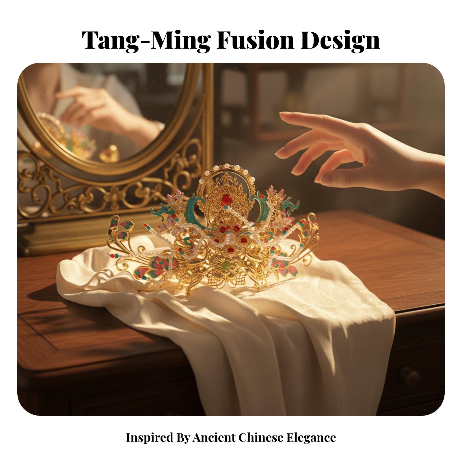 Traditional Chinese Hair Crown - đánh giá và giá Women Accessories Aesthetic