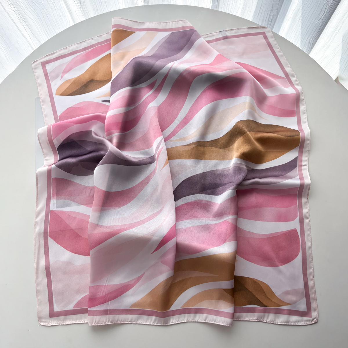 Design Print Women Silk Imitat - đánh giá và giá Silk Scarf Square