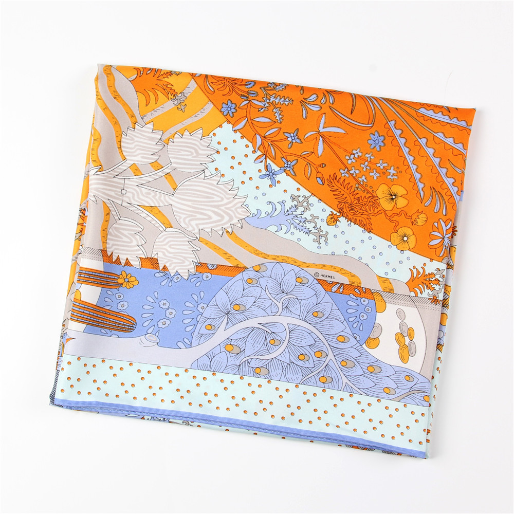 Manual Hand Rolled Twill Silk  - đánh giá và giá Silk Scarf Square