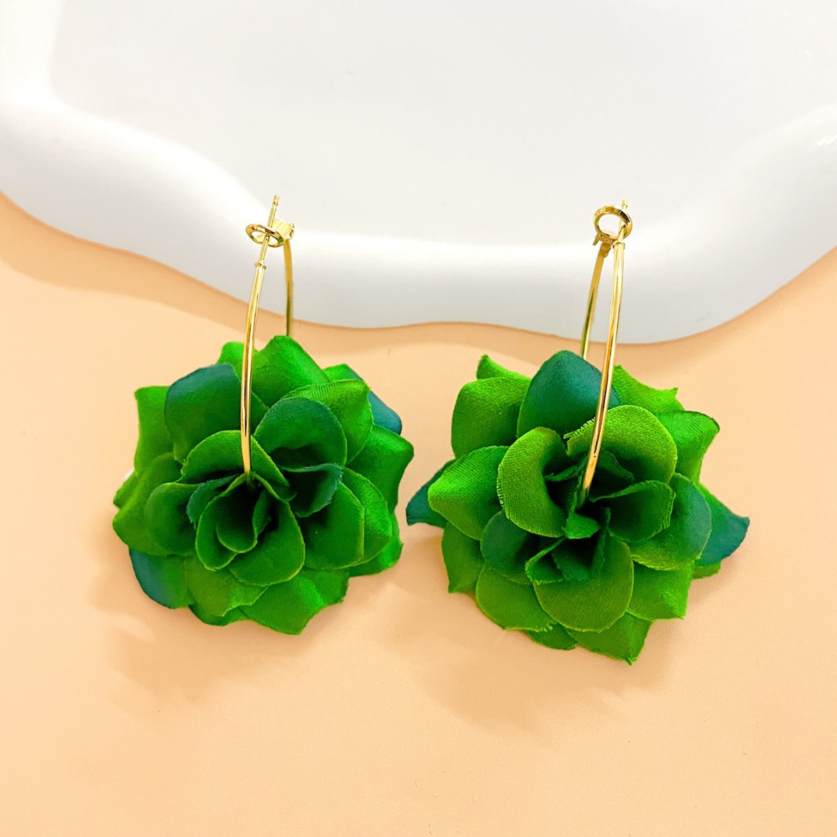 Exaggerated Hoop Earrings Red  - đánh giá và giá Women'S Accessories Jewelry Sale