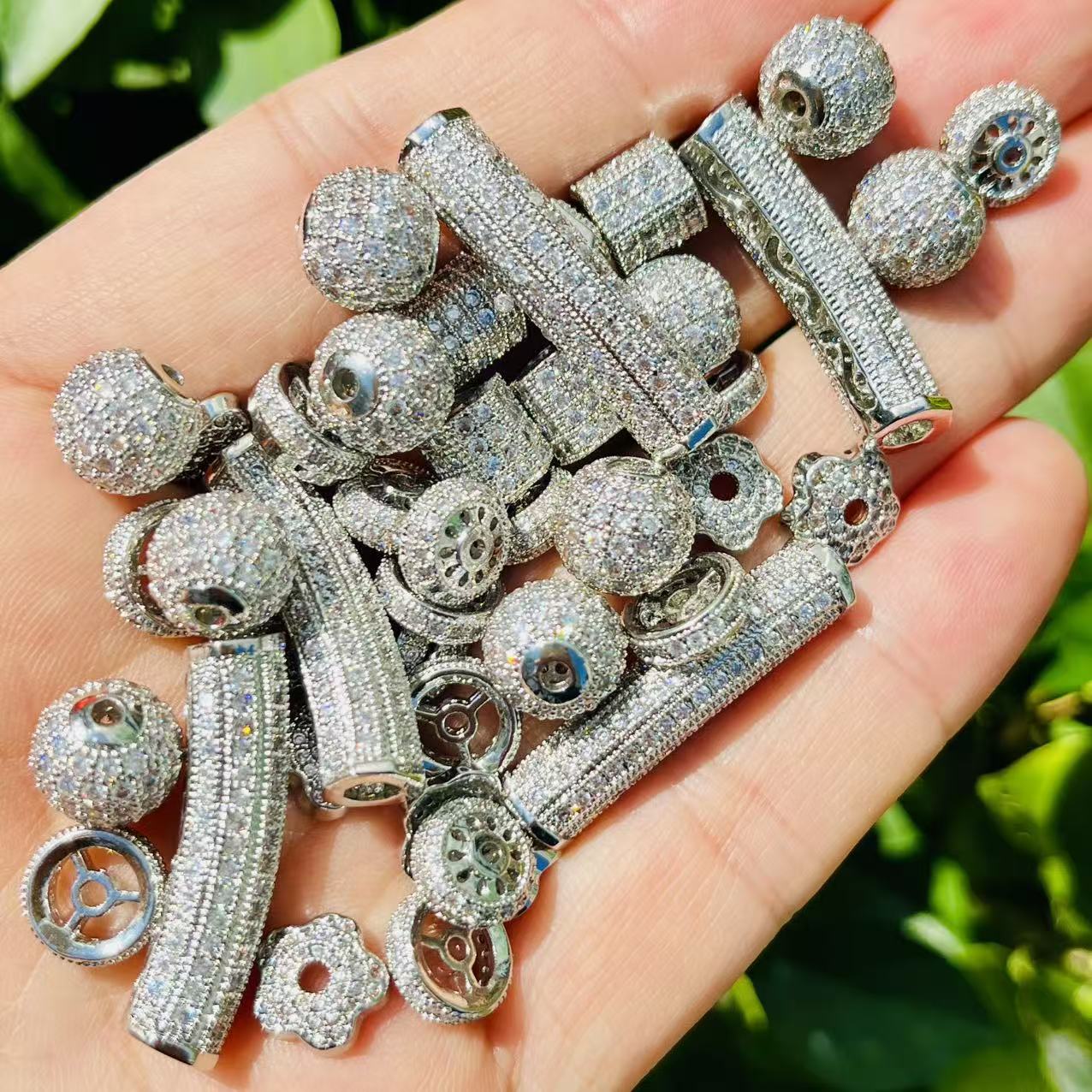 45Pcs/lot Zirconia Pave Copper - đánh giá và giá Women Accessories Bracelet