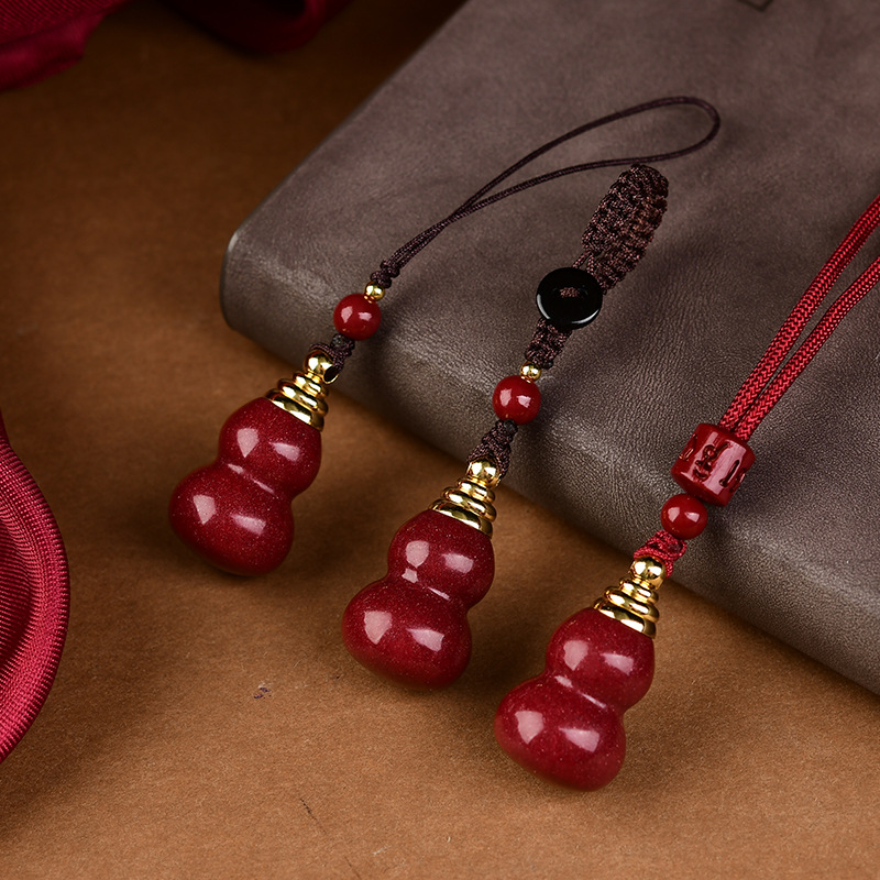 Luxury Red Cinnabar The Gourd  - đánh giá và giá Women'S Red Accessories