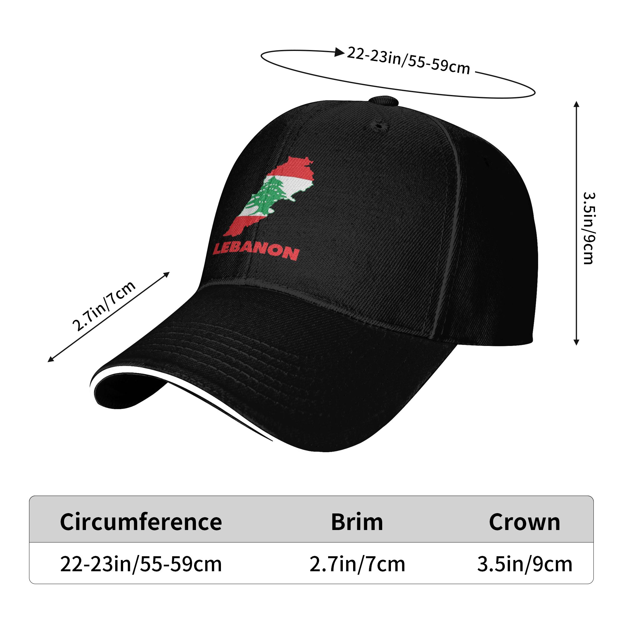 New Baseball Cap Lebanon Flag  - đánh giá và giá Women Accessories Lebanon