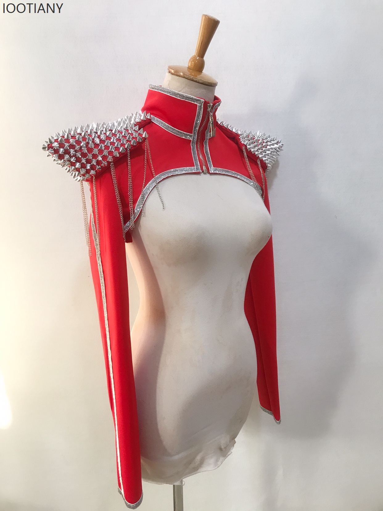 IOOTIANY Red Rivet Padded Shou - đánh giá và giá Women'S Red Accessories