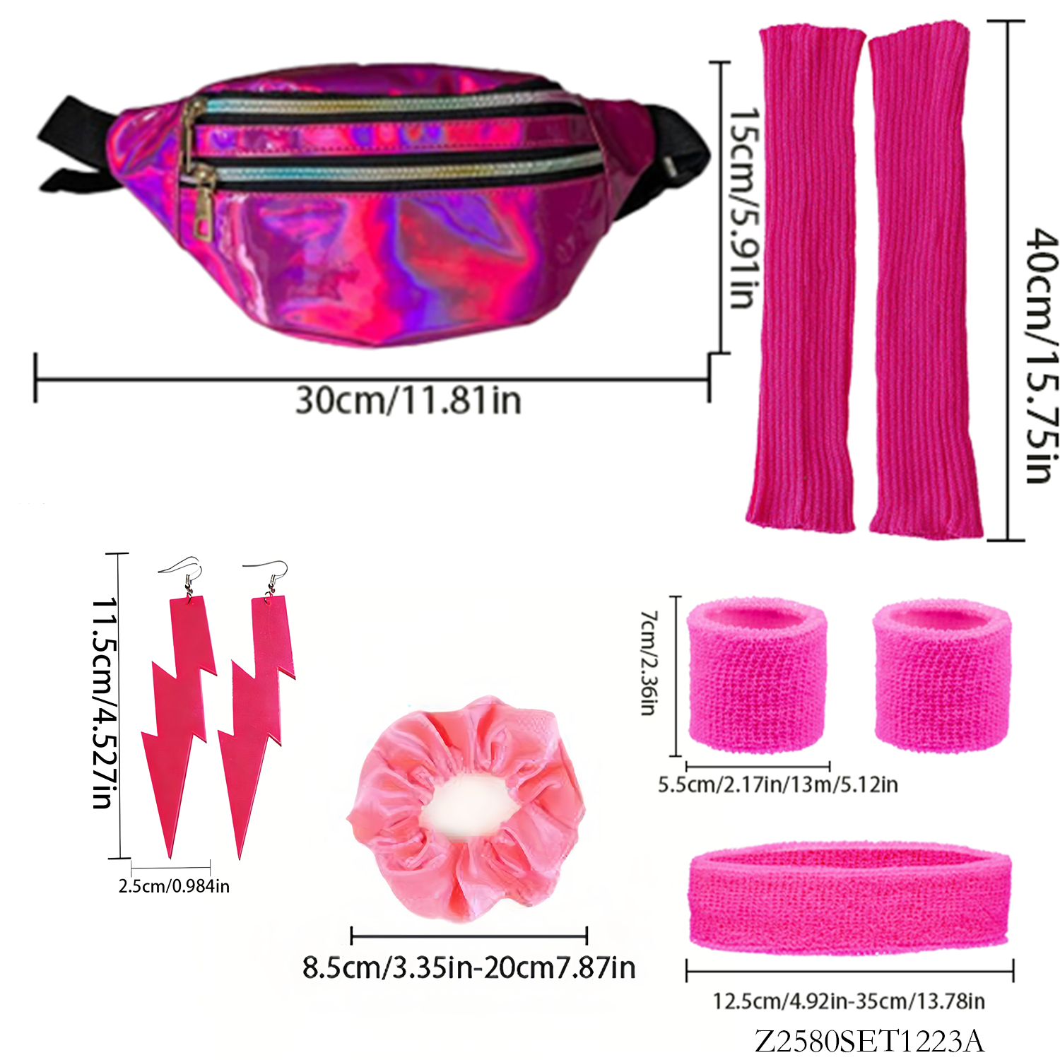 PESENAR Vibrant 80s Nostalgia  - đánh giá và giá Women'S Accessories In The 80S