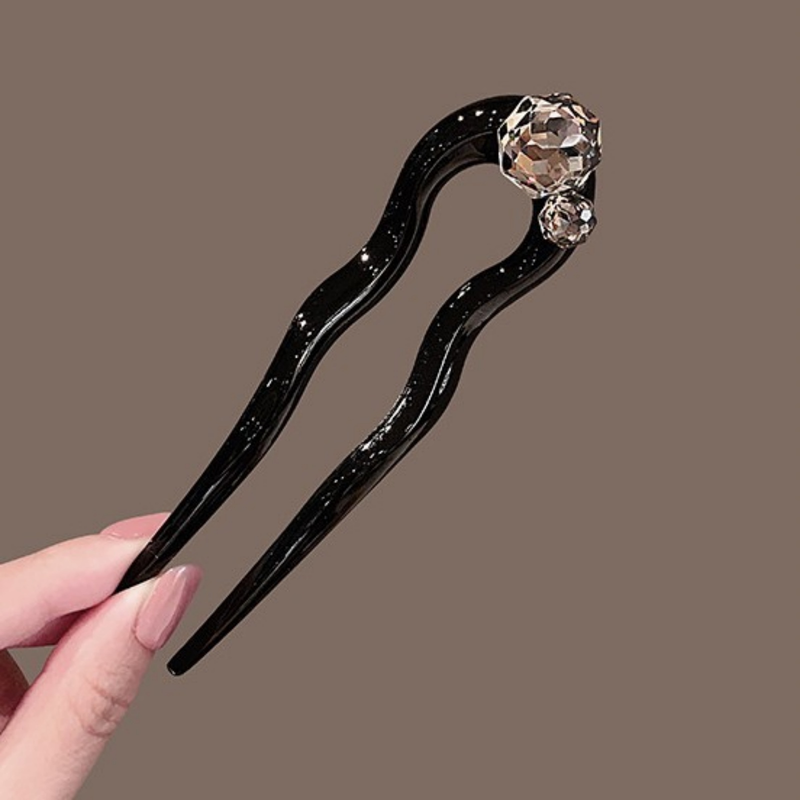 1PC Crystal Hair Fork,Black El - đánh giá và giá Women Accessories Aesthetic