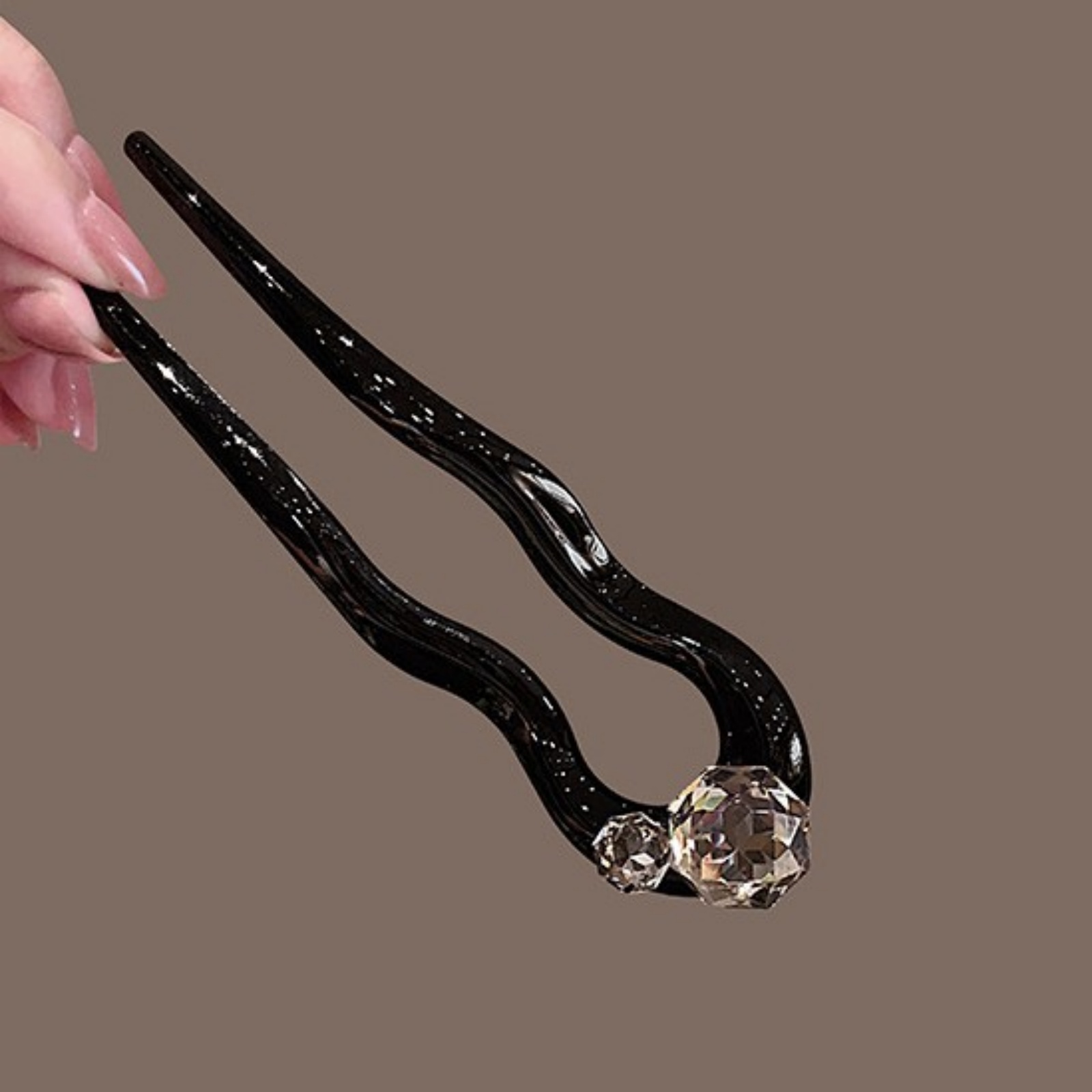1PC Crystal Hair Fork,Black El - đánh giá và giá Women Accessories Aesthetic