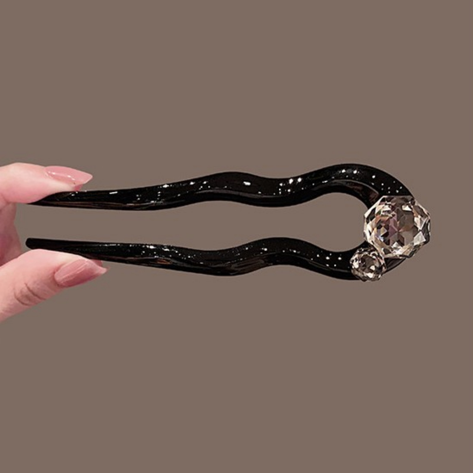 1PC Crystal Hair Fork,Black El - đánh giá và giá Women Accessories Aesthetic