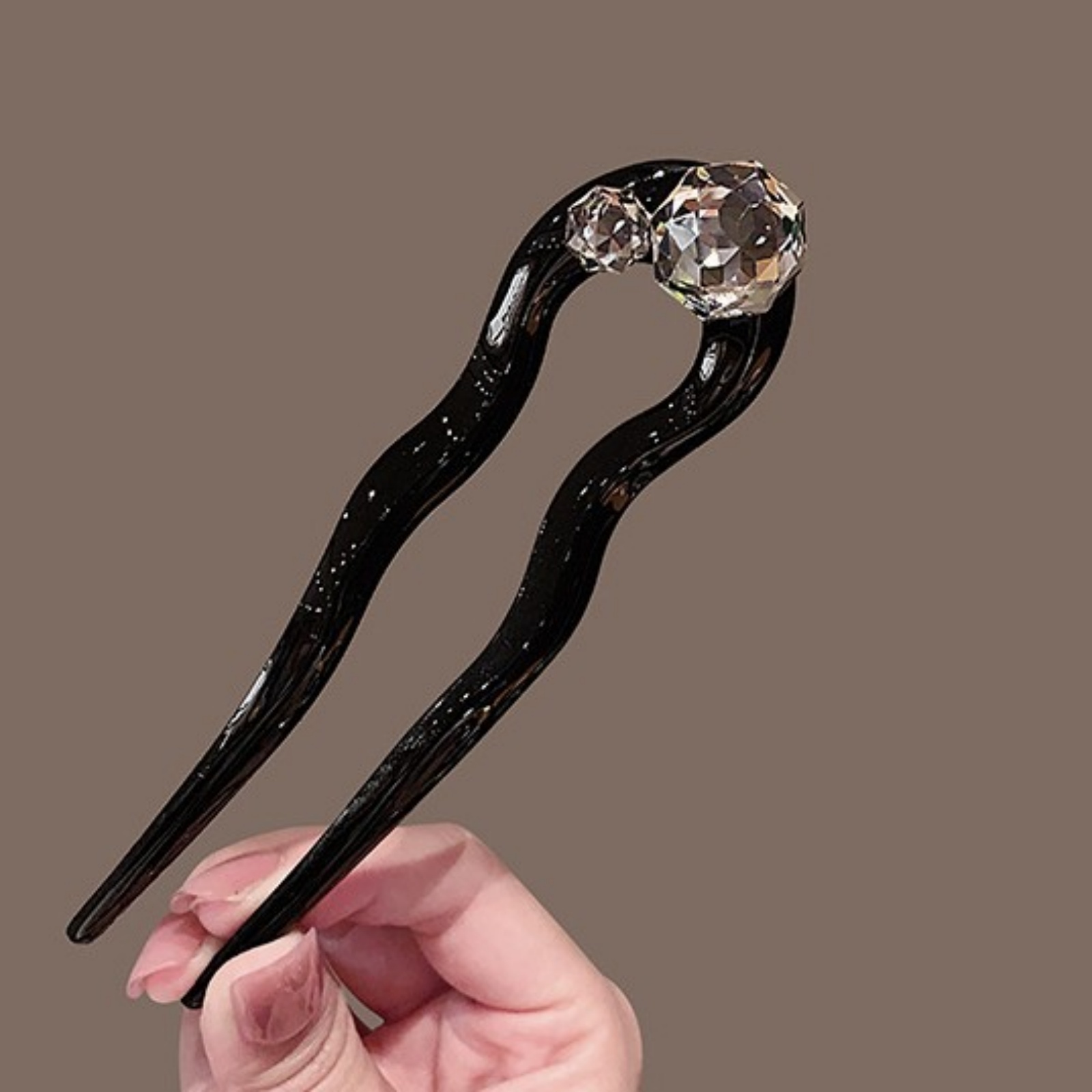 1PC Crystal Hair Fork,Black El - đánh giá và giá Women Accessories Aesthetic