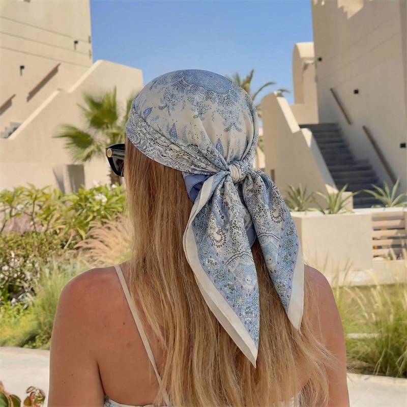 Luxury Printing Silk Square Sc - đánh giá và giá Silk Scarf Square