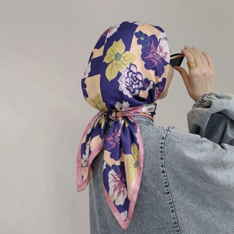 Print Silk Scarf Fashion Turba - đánh giá và giá Silk Scarf Square