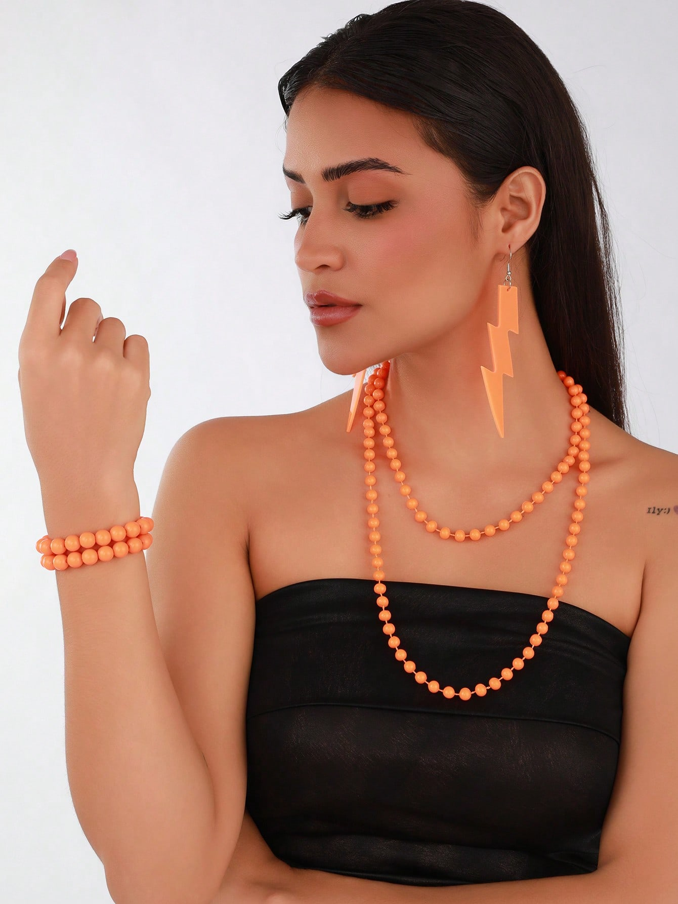 80s Retro Neon Pink Lightning  - đánh giá và giá Women'S Accessories In The 80S