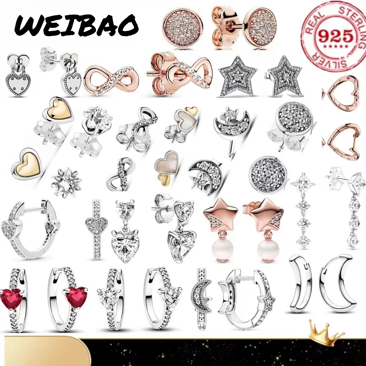 Classic 100%925 pure silver st - đánh giá và giá Women Accessories To Gift
