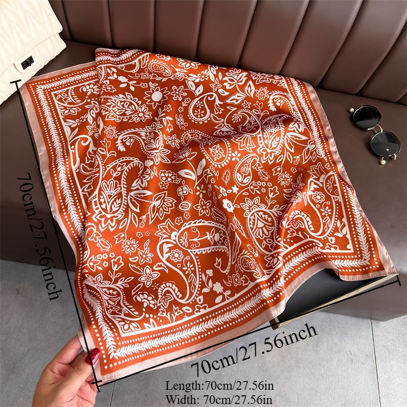 1Pc cashew print fashion silk  - đánh giá và giá Silk Scarf Square