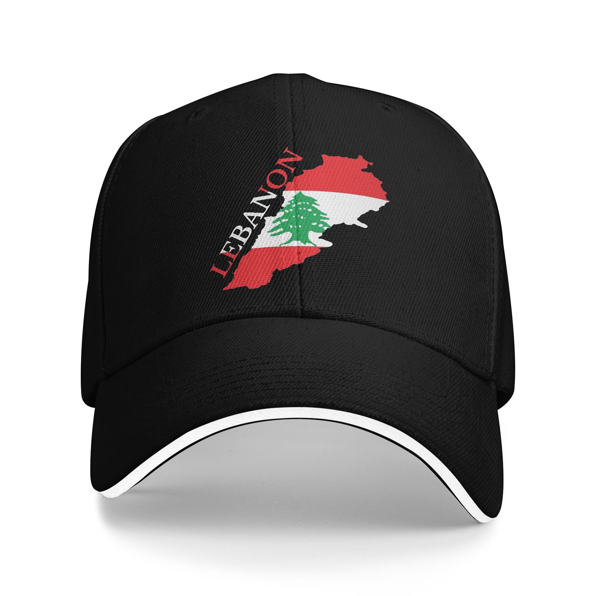 Lebanon Flag Heart Baseball Ca - đánh giá và giá Women Accessories Lebanon