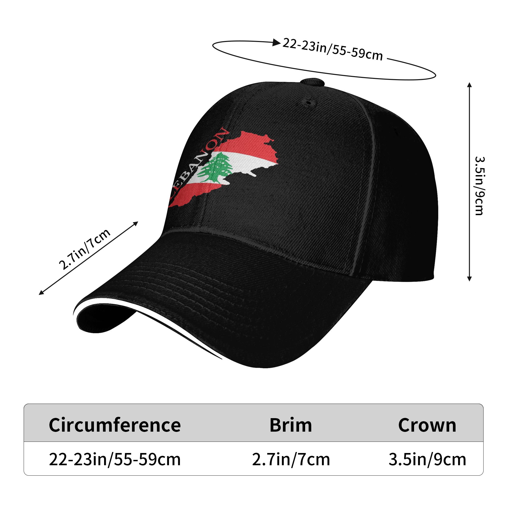 Lebanon Flag Heart Baseball Ca - đánh giá và giá Women Accessories Lebanon