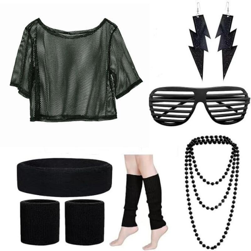80s Hippie Disco Outfit Set Ne - đánh giá và giá Women'S Accessories In The 80S