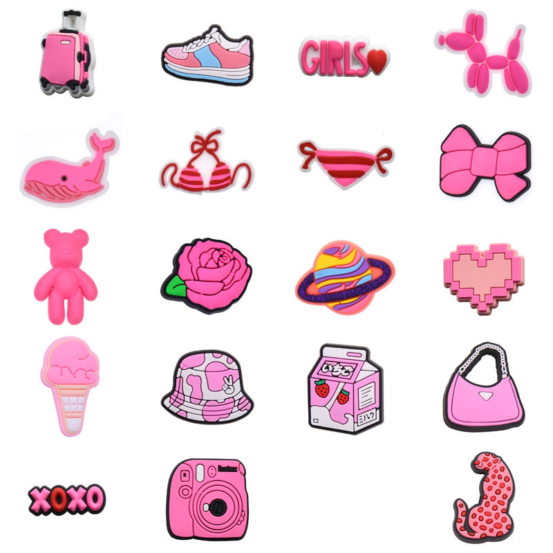 Pink Suitcase Shoe Charms for  - đánh giá và giá Women'S Accessories For Crocs