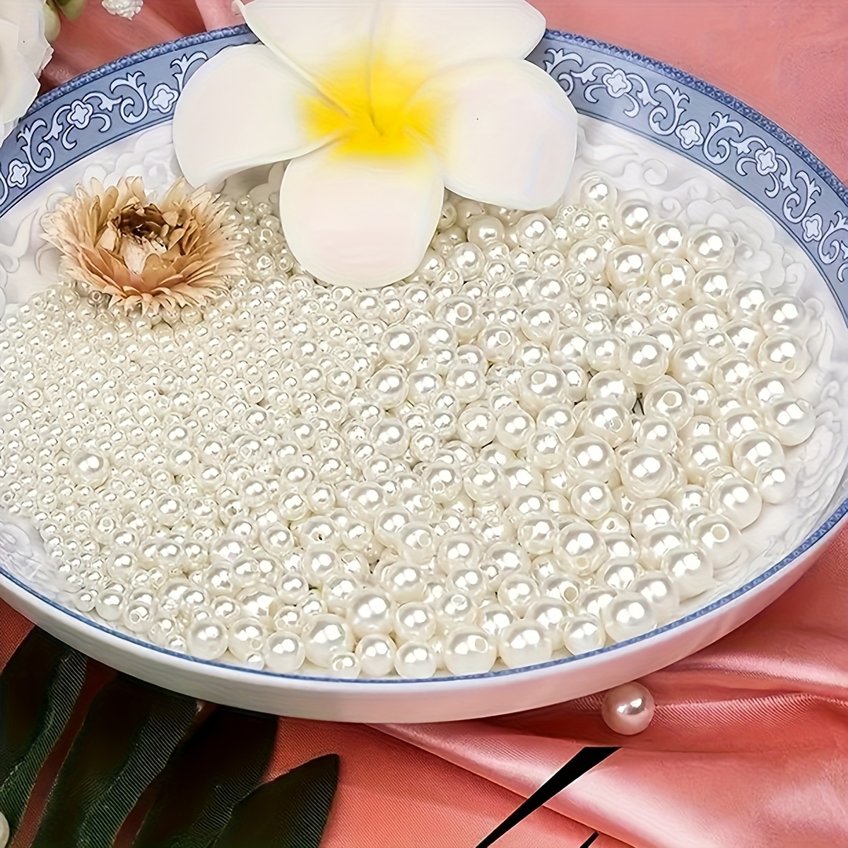 1388pcs 4/6/8/10mm  Black, whi - đánh giá và giá Women Accessories Bracelet