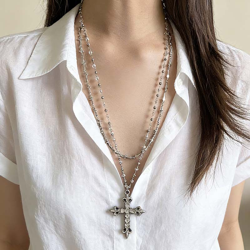 Gothic Punk Y2K Metal Cross Pe - đánh giá và giá Women'S Emo Accessories