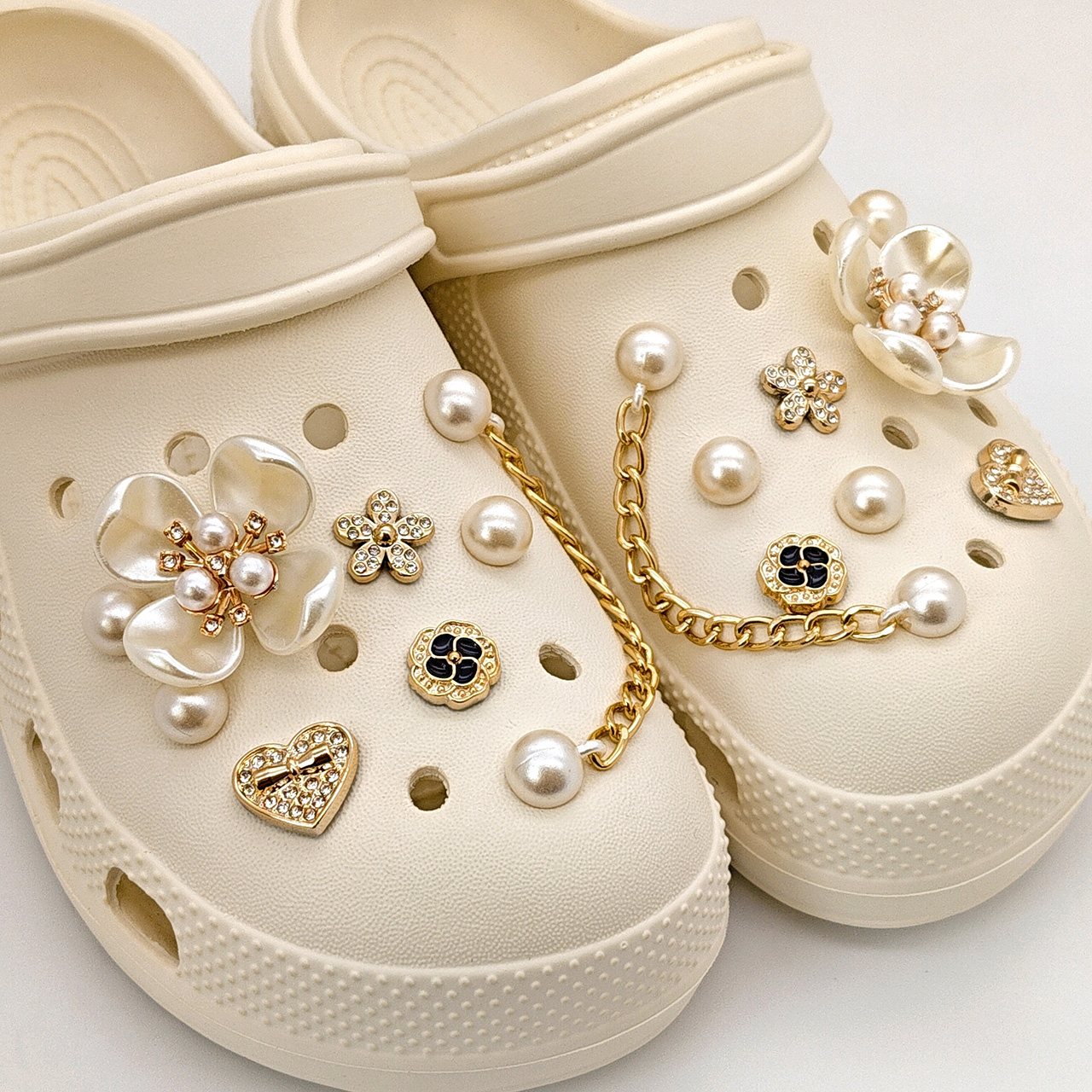 Floral Pearl Shoe Charms for C - đánh giá và giá Women'S Accessories For Crocs