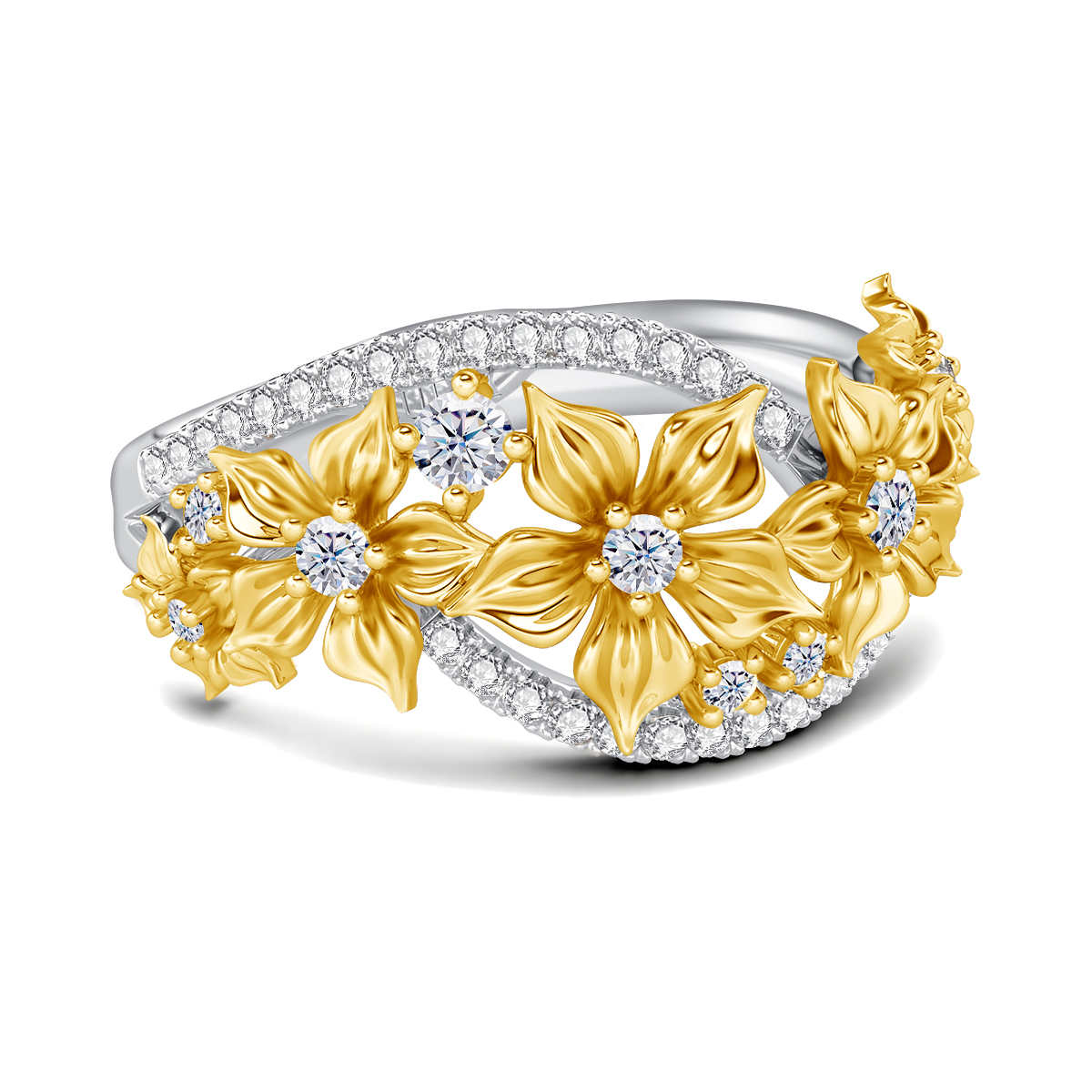 Unique Trending Flower Moissan - đánh giá và giá Women'S Accessories Jewelry Sale