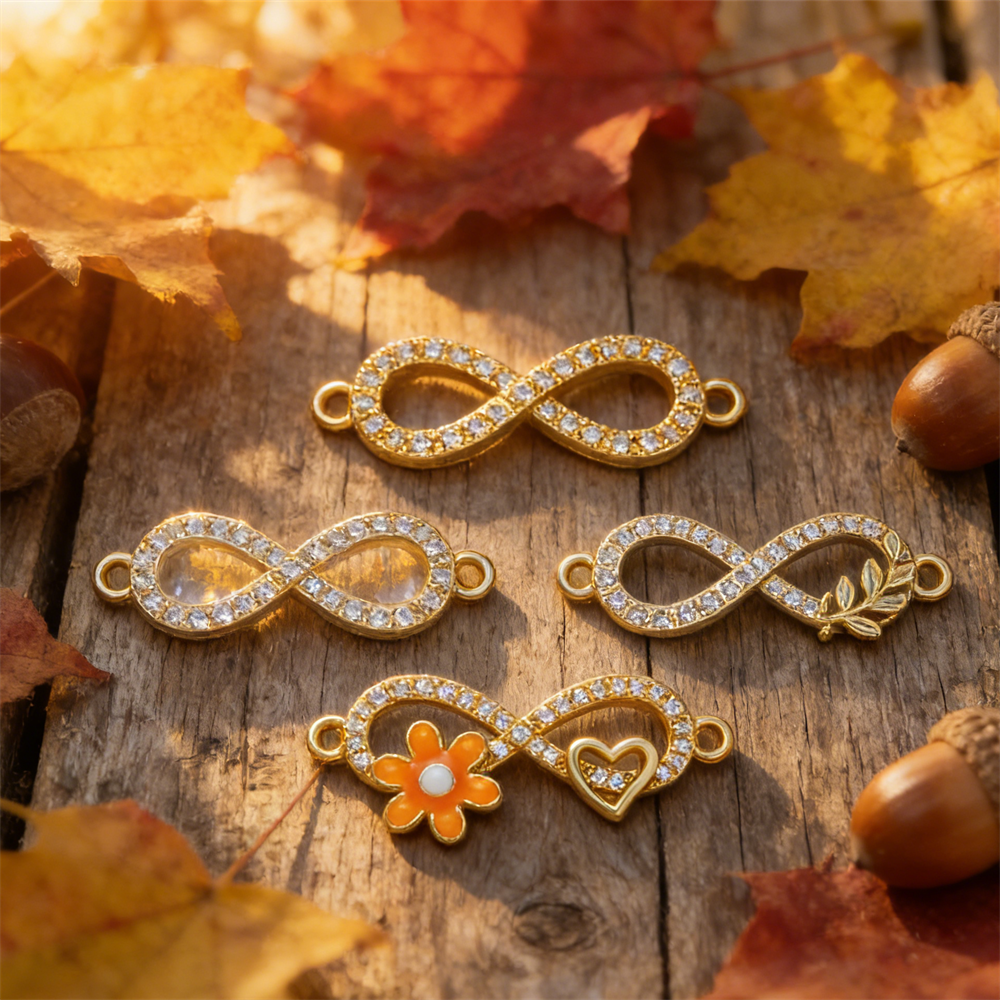 2Pcs Infinity Connectors Brass - đánh giá và giá Women Accessories Bracelet