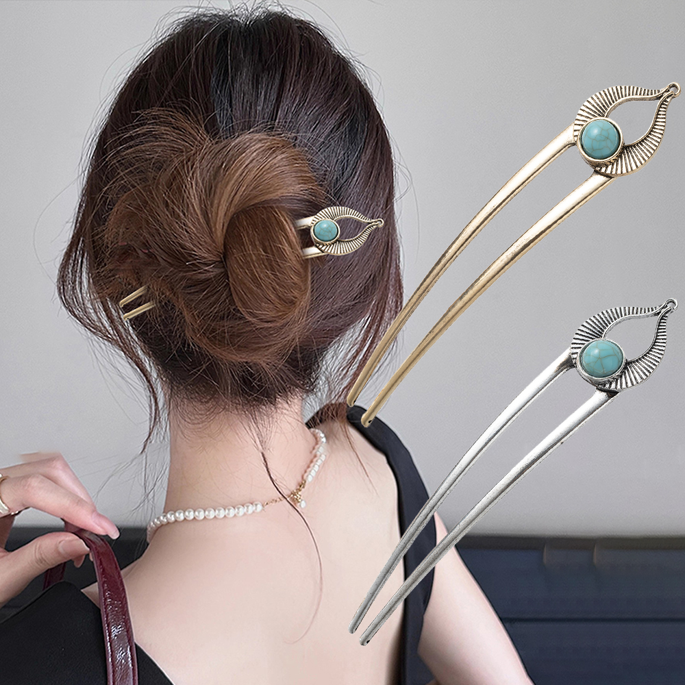 Egypt Turquoise U Shape Hair F - đánh giá và giá Women Accessories Aesthetic