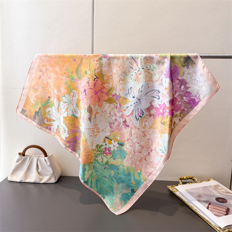70*70cm Square Silk Scarf for  - đánh giá và giá Silk Scarf Square