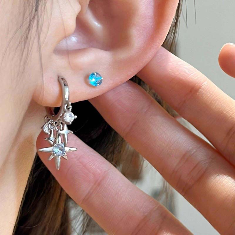 New Y2K Blue Zircon Star Tasse - đánh giá và giá Women'S Accessories Jewelry Sale