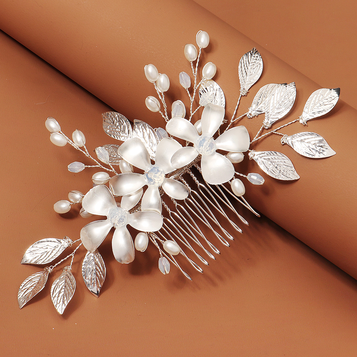 Sliver Luxurious Floral Metal  - đánh giá và giá Women Accessories Aesthetic