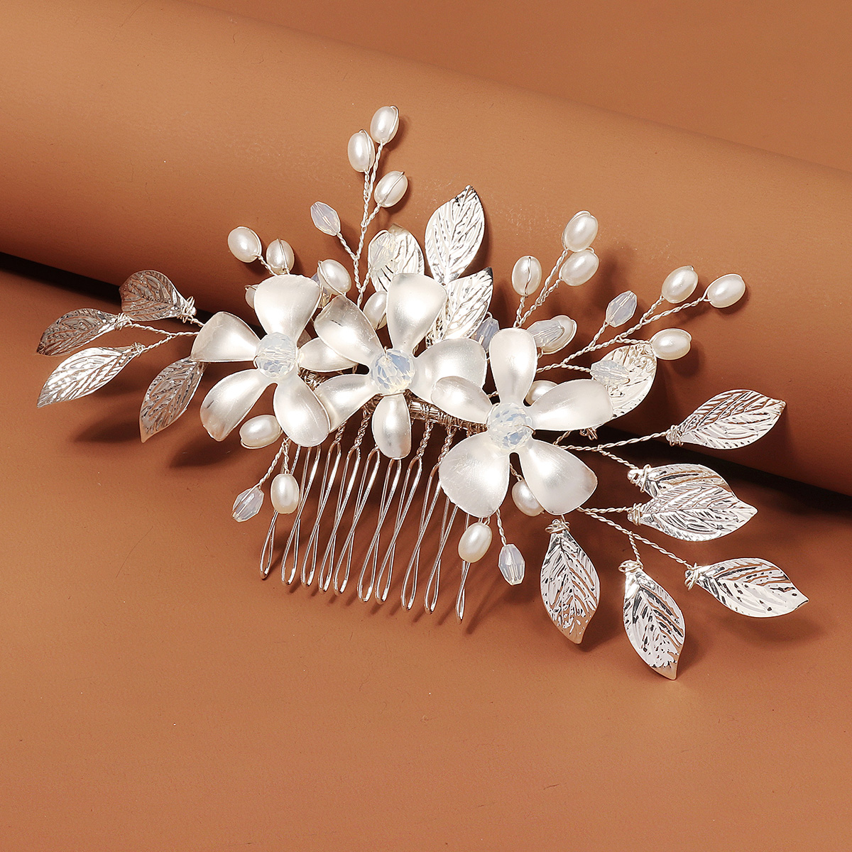 Sliver Luxurious Floral Metal  - đánh giá và giá Women Accessories Aesthetic