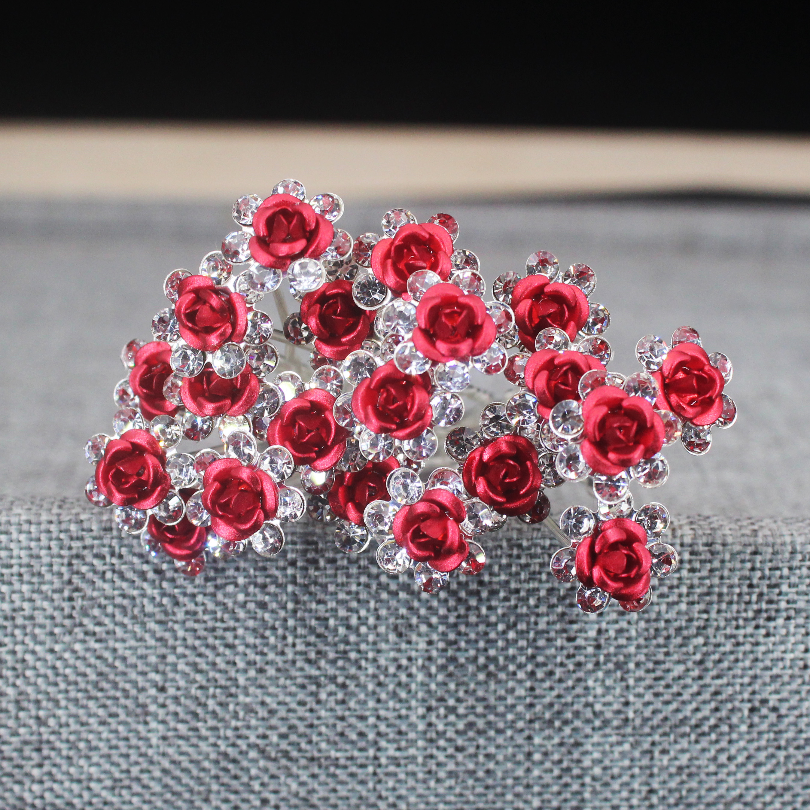 20PCS Rose Flower Rhinestone H - đánh giá và giá Women Accessories Aesthetic